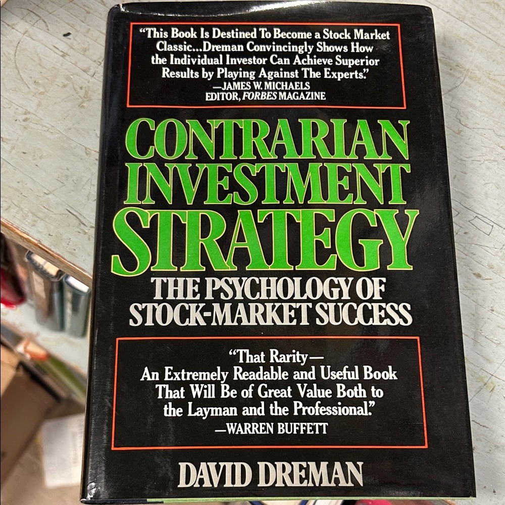 Contrarian Investment Strategy Book by - Black Cover